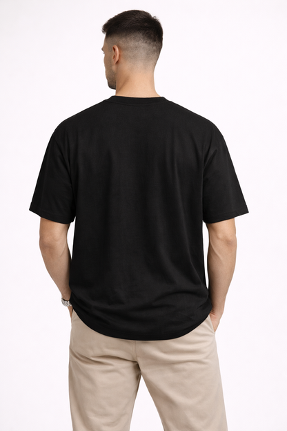 BUILT IN SILENCE – Black Oversized T-Shirt (Limited Drop)