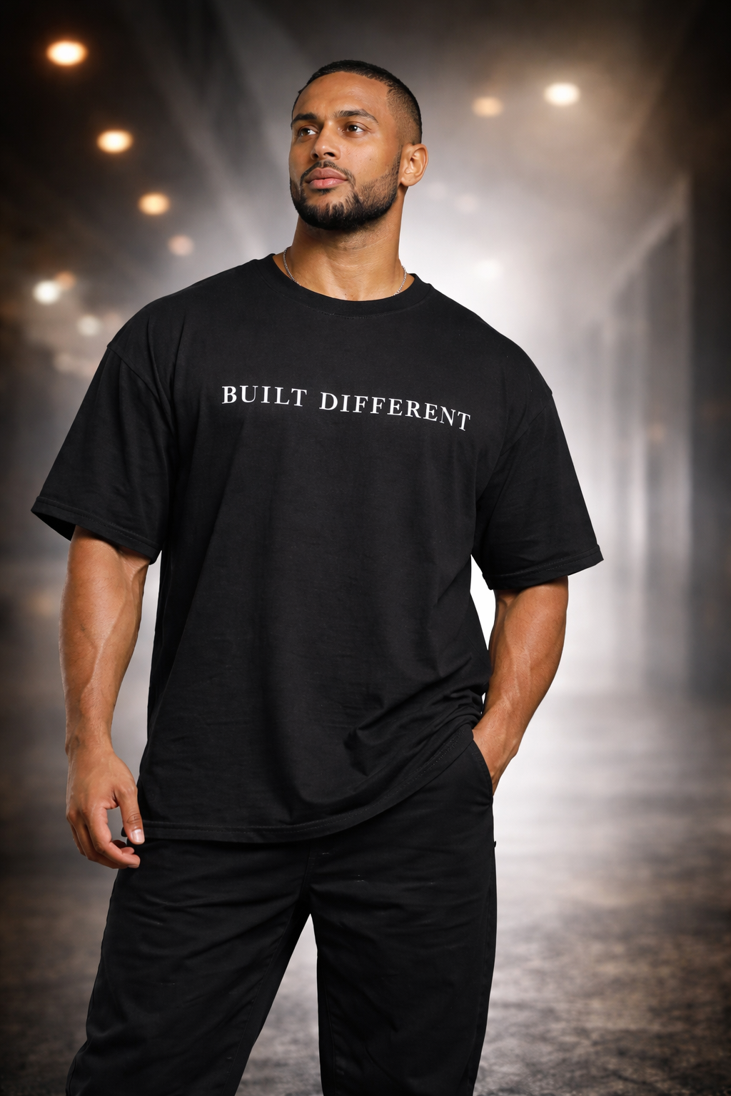 BUILT DIFFERENT – Black Oversized T-Shirt (Limited Drop)