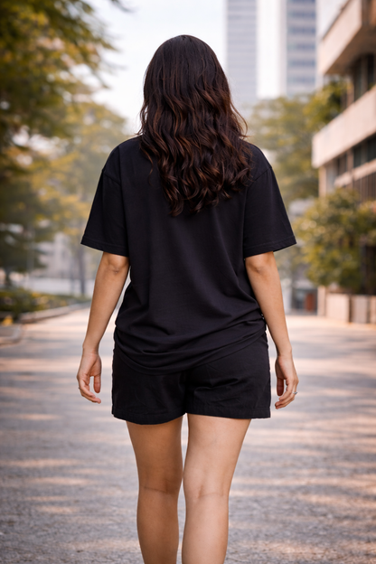 CALM OVER CHAOS – Black Oversized T-Shirt (Limited Drop)